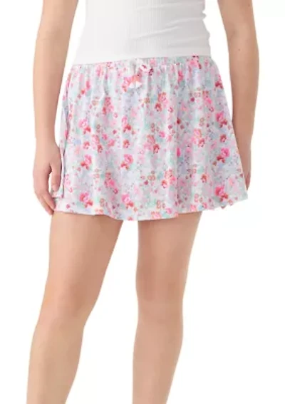 Girls 7-16 Printed Knit Skort