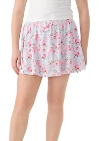Girls 7-16 Printed Knit Skort