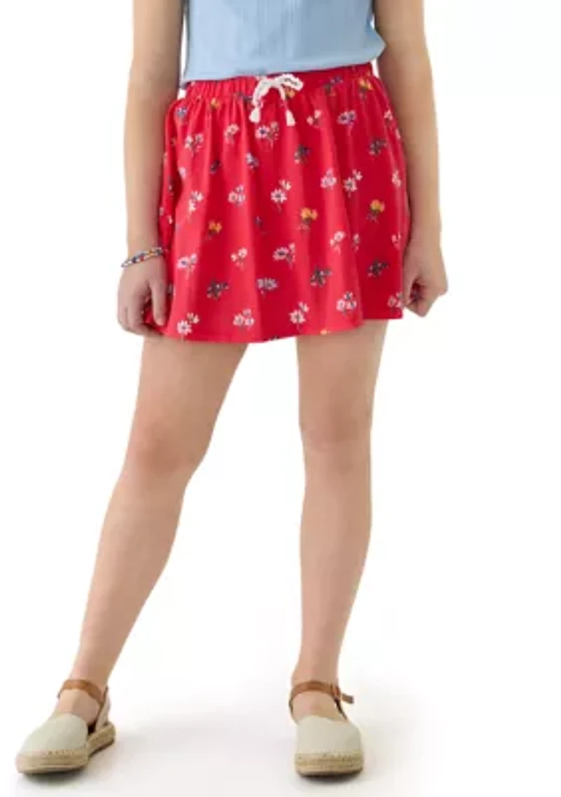 Girls 7-16 Printed Knit Skort