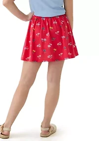 Girls 7-16 Printed Knit Skort
