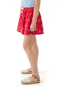Girls 7-16 Printed Knit Skort
