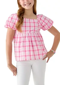 Girls 7-16 Peplum Top