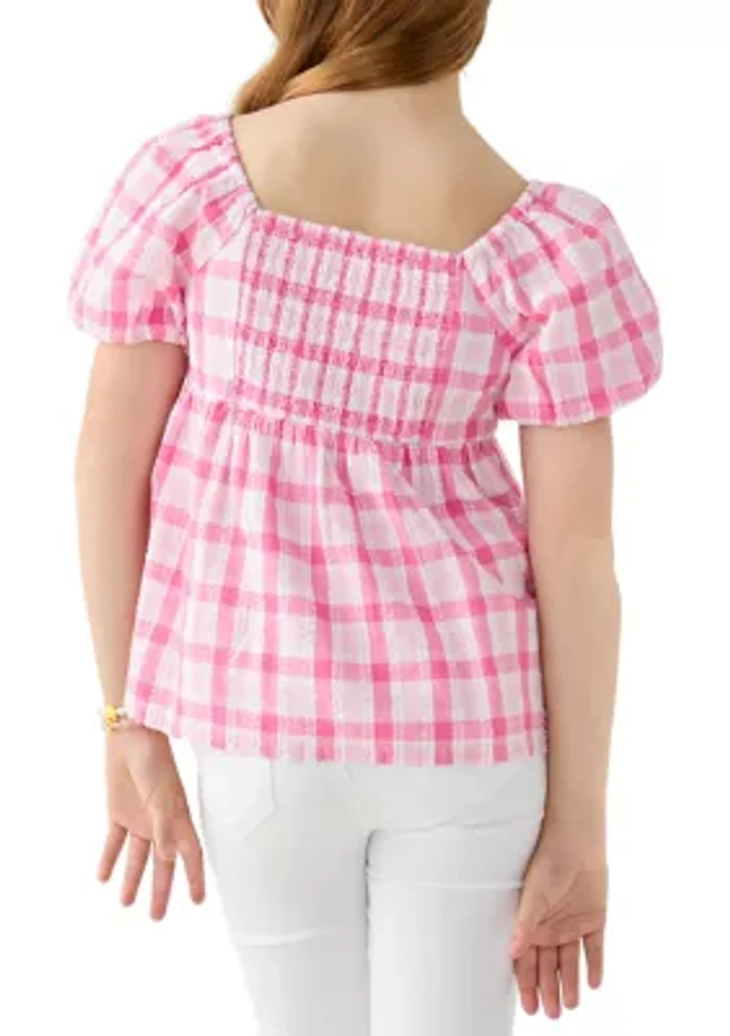 Girls 7-16 Peplum Top