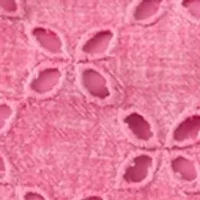 Girls 7-16 Linen Eyelet Flutter Sleeve Tank Top