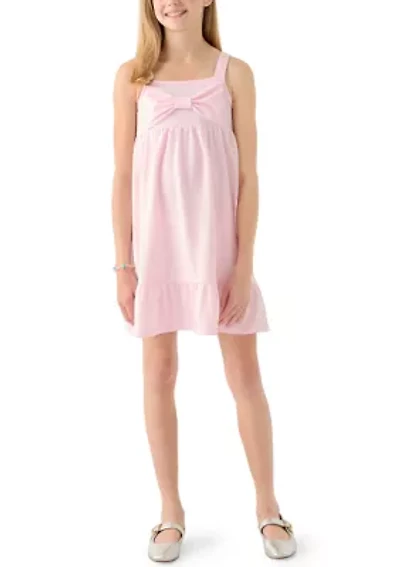Girls 7-16 Bow Jersey Dress