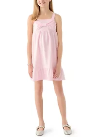 Girls 7-16 Bow Jersey Dress