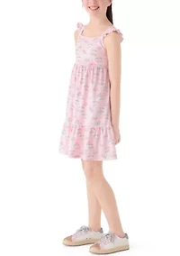 Girls 7-16 Flutter Dress