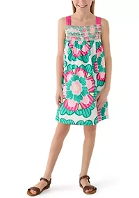 Girls 7-16 Smocked Swing Dress