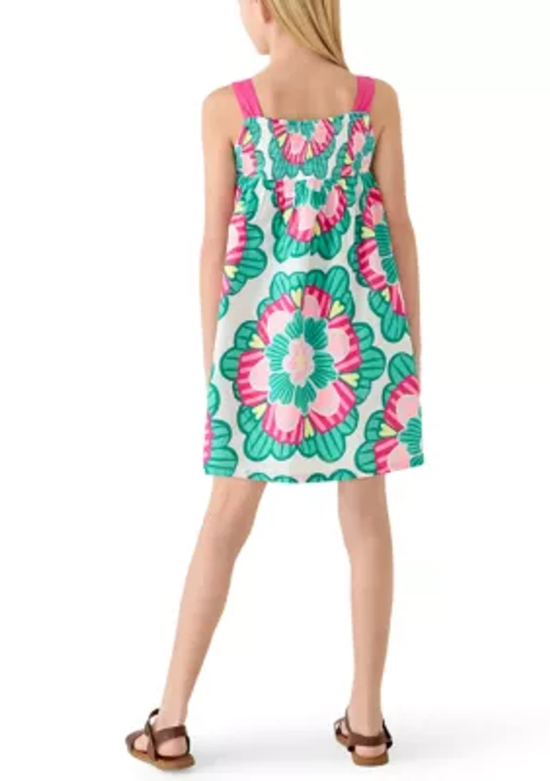 Girls 7-16 Smocked Swing Dress