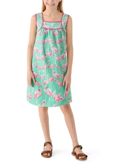Girls 7-16 Sleeveless Swing Dress