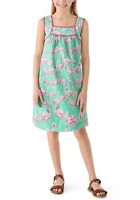 Girls 7-16 Sleeveless Swing Dress