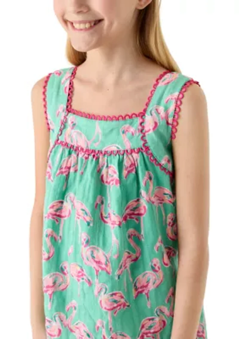 Girls 7-16 Sleeveless Swing Dress
