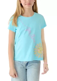 Girls 7-16 Short Sleeve Graphic Essential T-Shirt