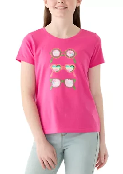 Girls 7-16 Short Sleeve Graphic Essential T-Shirt