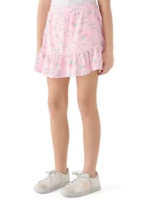 Girls 7-16 Printed Knit Skort