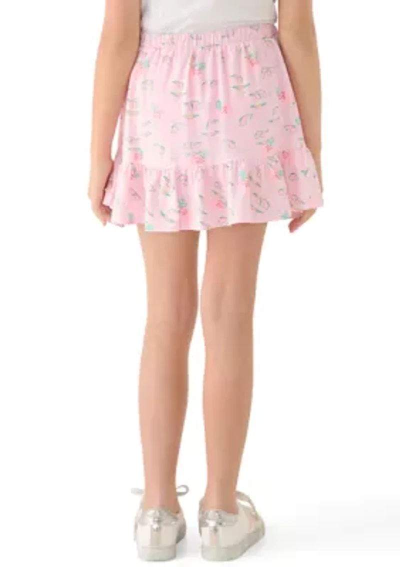 Girls 7-16 Printed Knit Skort