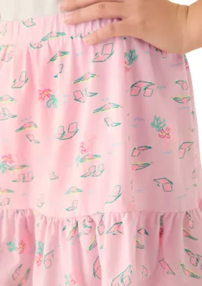 Girls 7-16 Printed Knit Skort