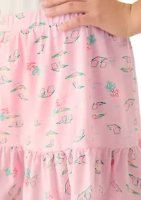 Girls 7-16 Printed Knit Skort