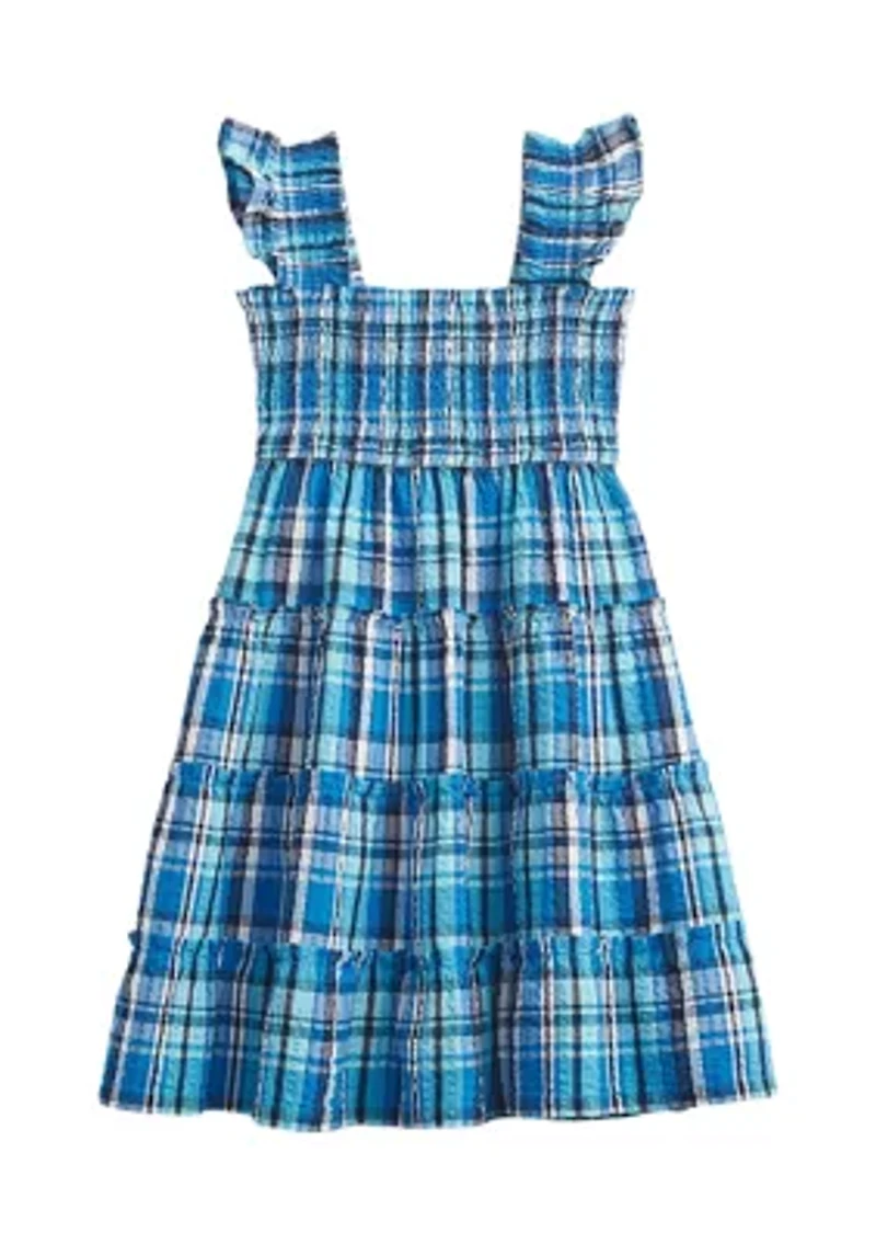 Girls 4-6x Smocked Tiered Dress