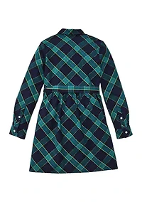 Girls 4-6x Plaid Shirtdress