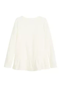 Girls 4-6x Ruffle Hem T-Shirt