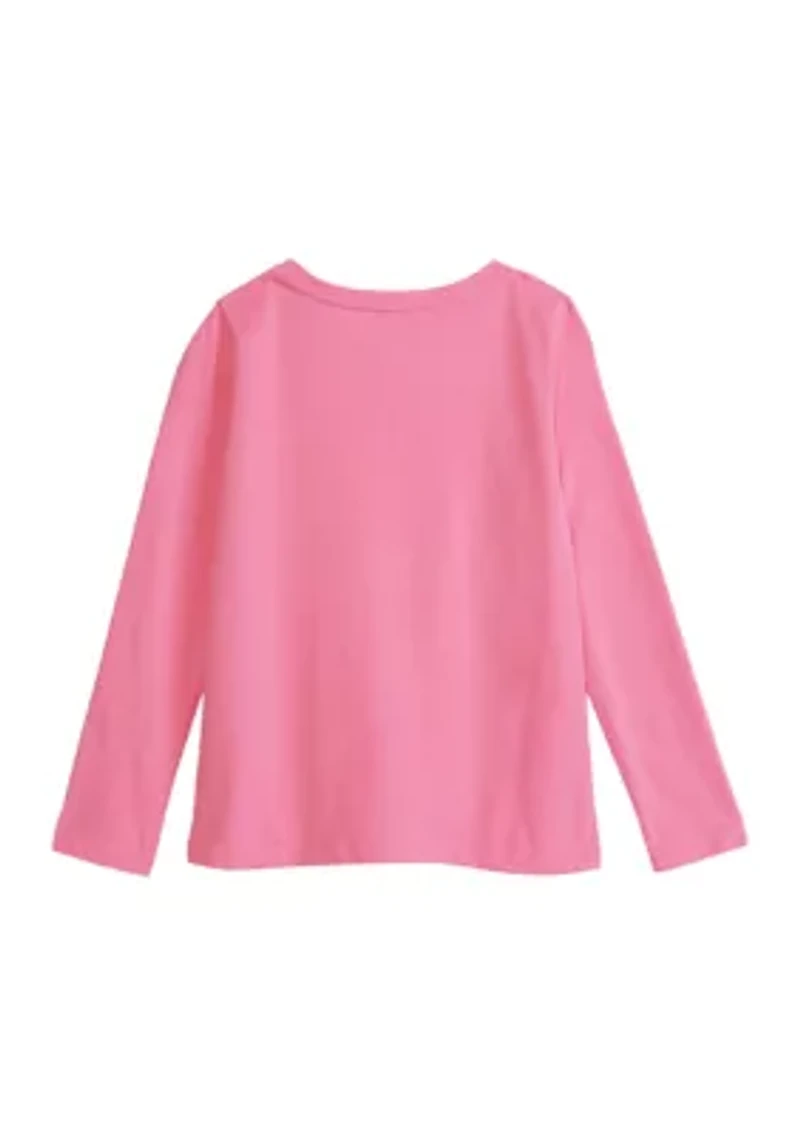 Girls 4-6x Long Sleeve Essential Jersey T-Shirt