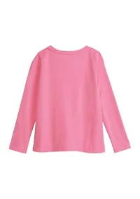 Girls 4-6x Long Sleeve Essential Jersey T-Shirt