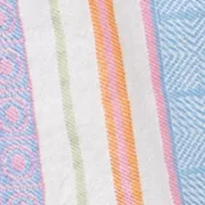 Girls 4-6x Jacquard Button Front Top