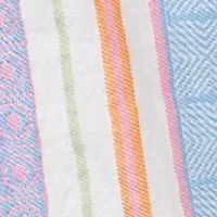 Girls 4-6x Jacquard Button Front Top