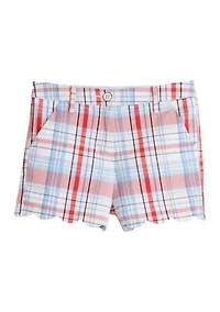 Girls 4-6x Scallop Twill Yarn Dyed Shorts