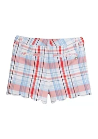 Girls 4-6x Scallop Twill Yarn Dyed Shorts