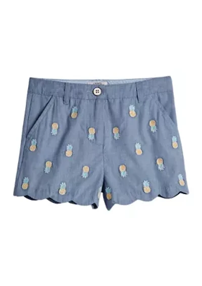 Girls 4-6x Scallop Shorts