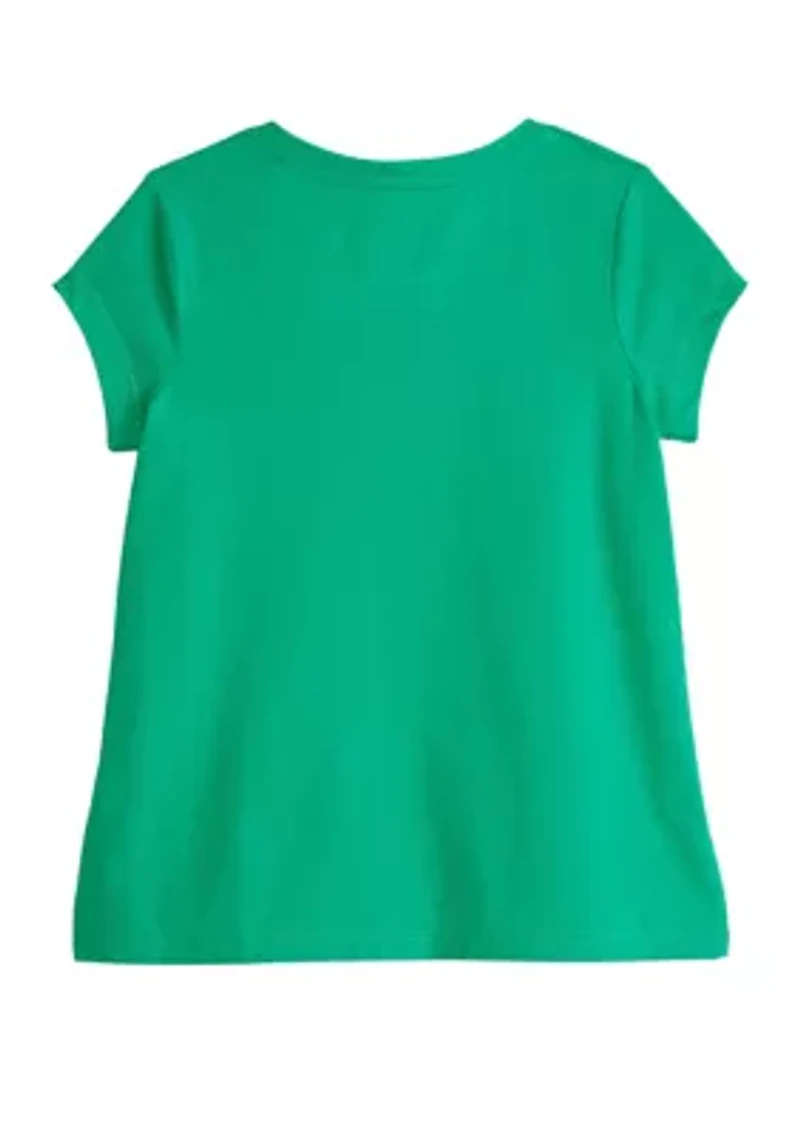 Girls 4-6x Short Sleeve Essential Jersey Graphic T-Shirt