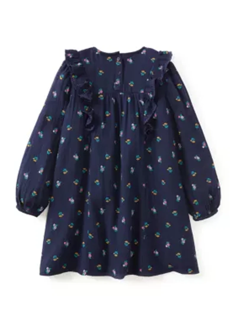 Girls 4-6x Ruffle Dress