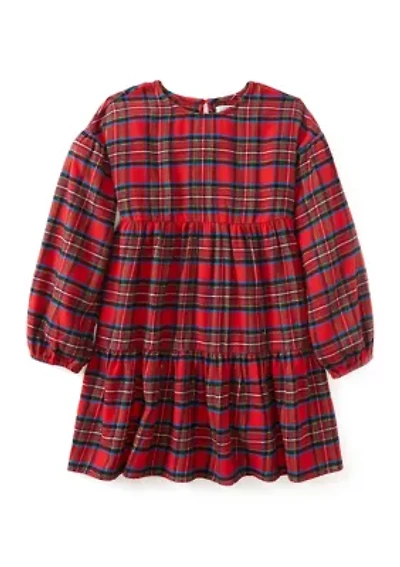Girls 4-6x Plaid Tiered Dress