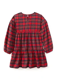 Girls 4-6x Plaid Tiered Dress