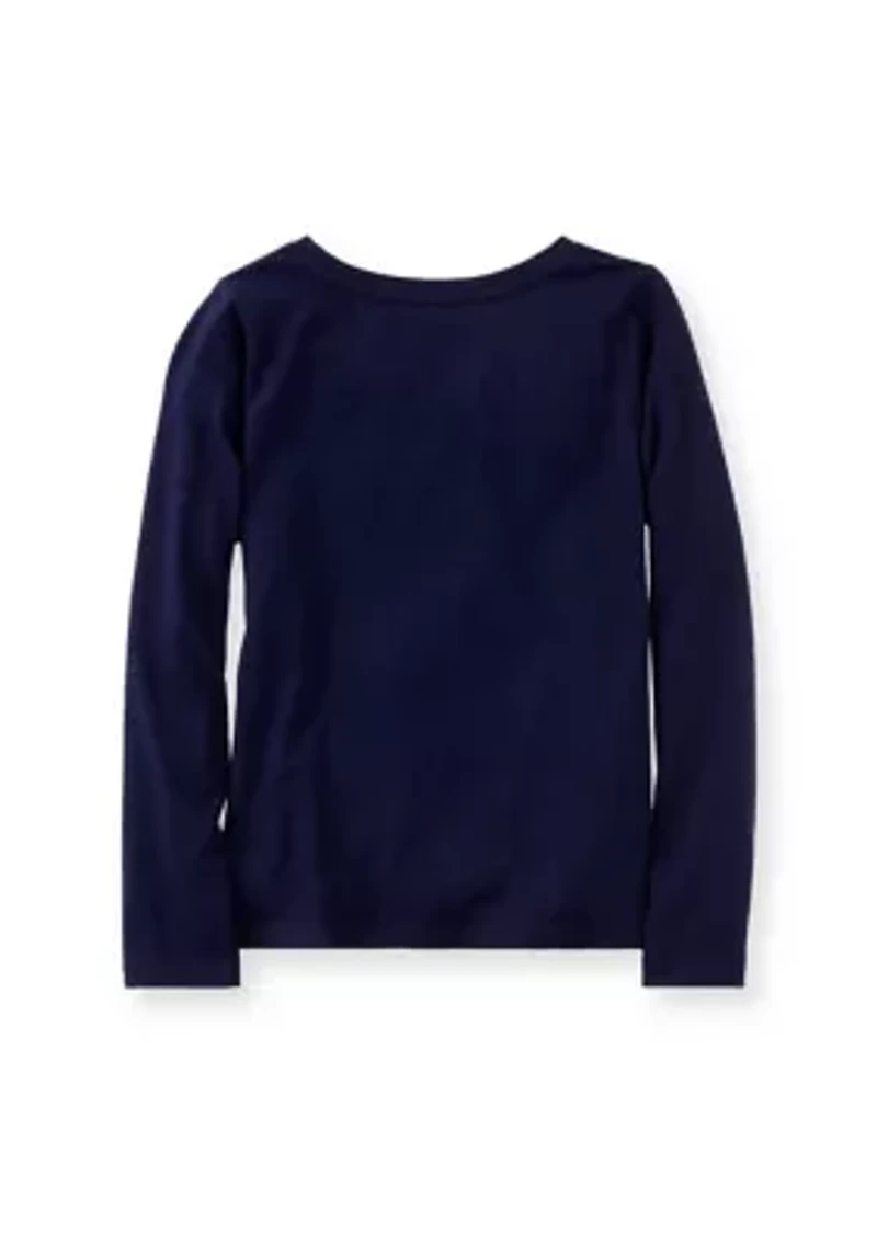 Girls 4-6x Long Sleeve Graphic Essential T-Shirt