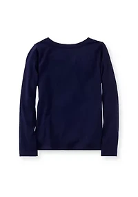 Girls 4-6x Long Sleeve Graphic Essential T-Shirt