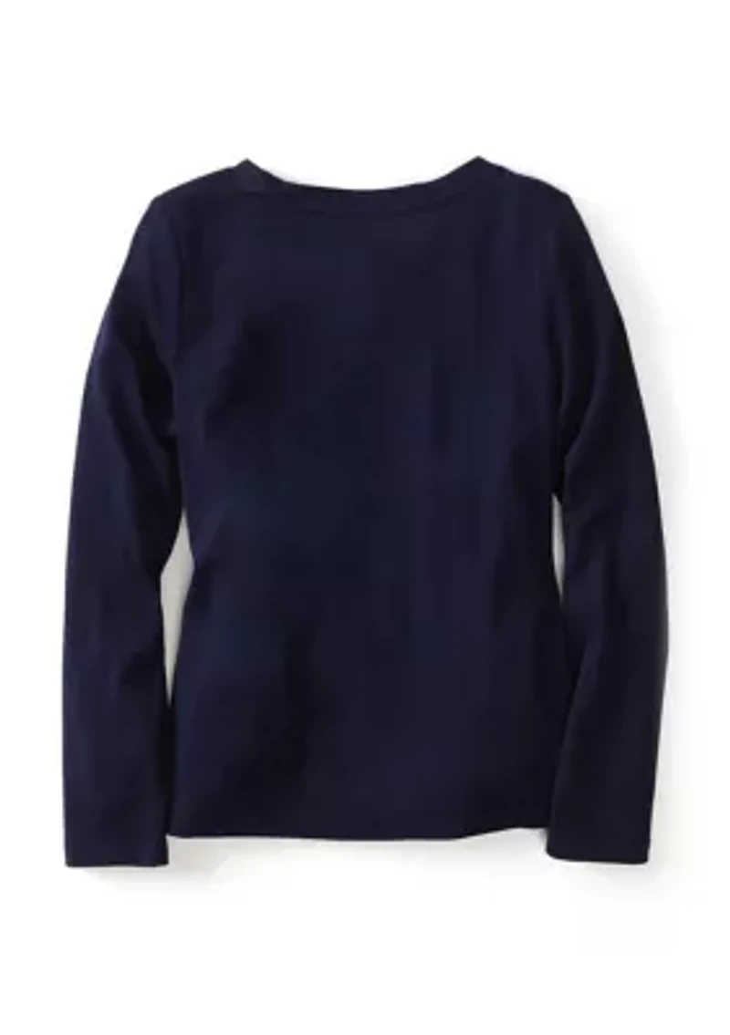 Girls 4-6x Long Sleeve Graphic Essential T-Shirt