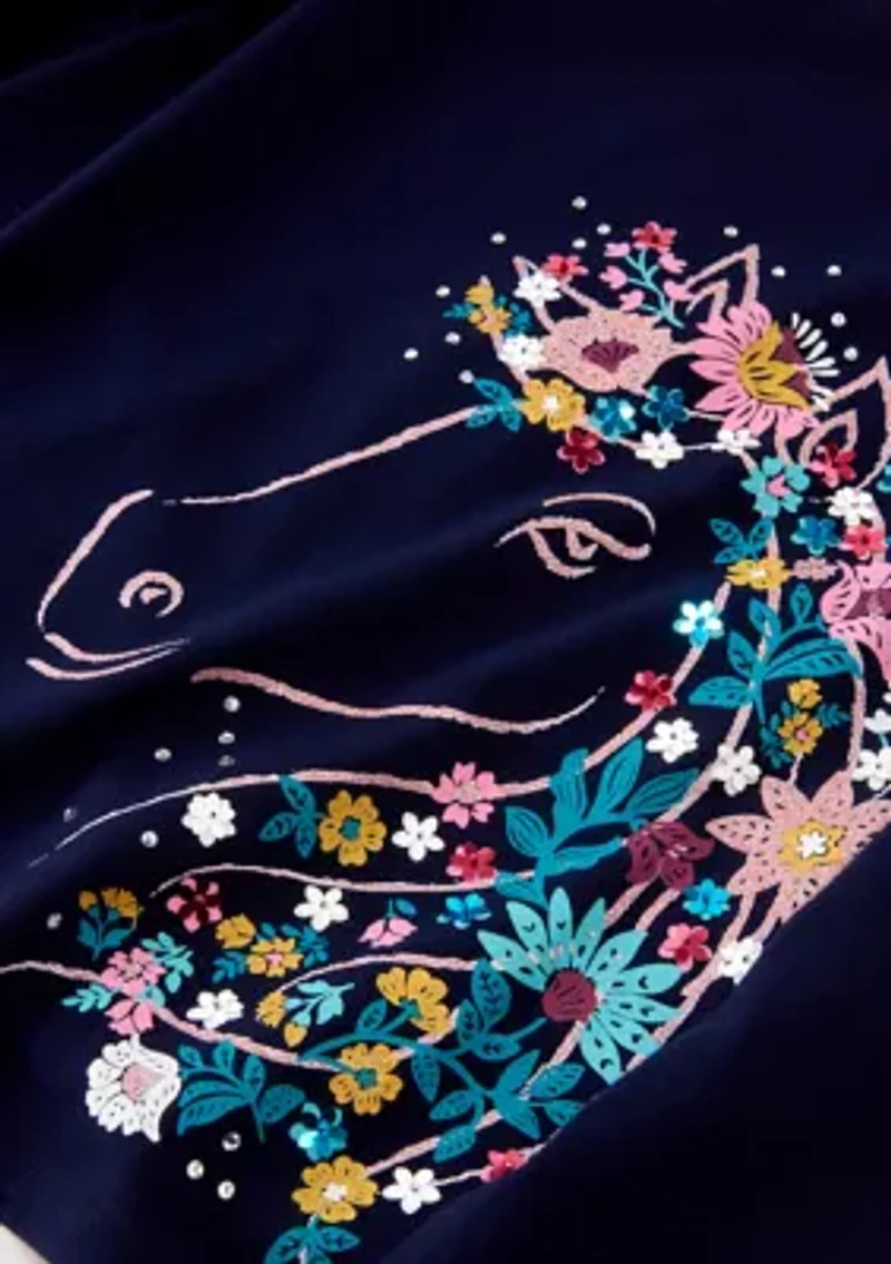 Girls 4-6x Long Sleeve Graphic Essential T-Shirt