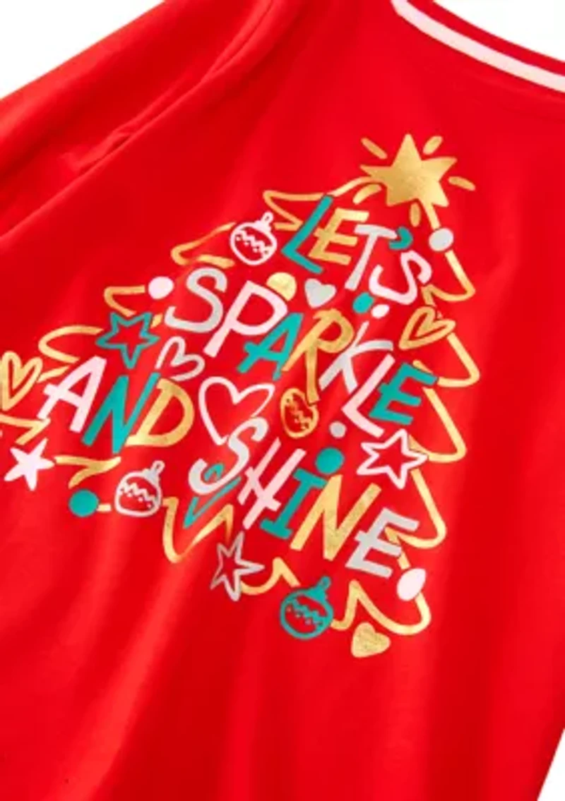 Girls 4-6x Holiday Long Sleeve T-Shirt