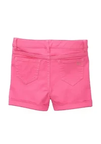Girls 4-6x Stretch 5 Pocket Roll Cuff Shorts