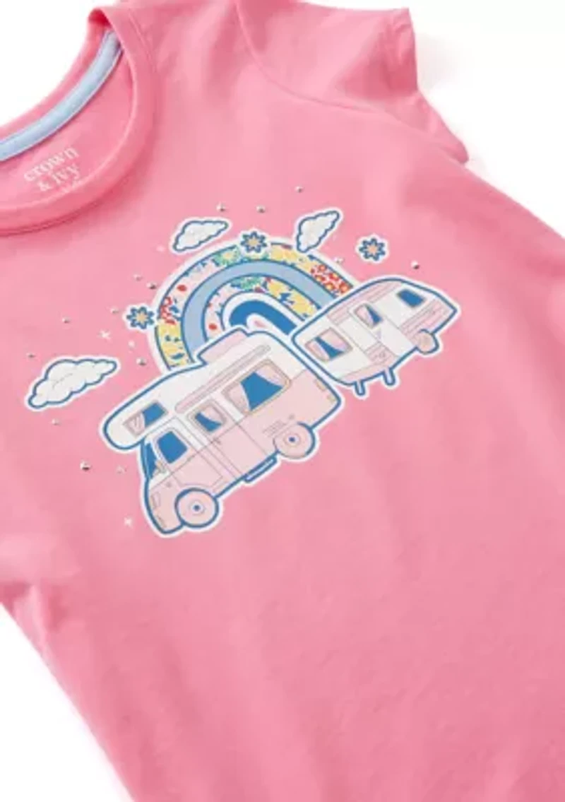 Girls 4-6x Short Sleeve Graphic Essential T-Shirt