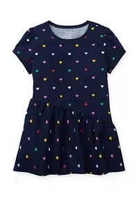 Girls 4-6x Asymmetrical Printed Top