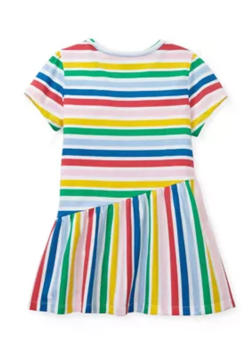 Girls 4-6x Asymmetrical Printed Top