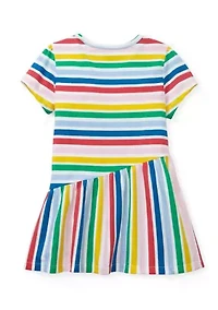 Girls 4-6x Asymmetrical Printed Top