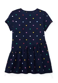 Girls 4-6x Asymmetrical Printed Top