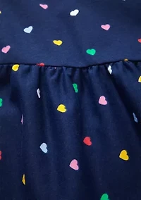 Girls 4-6x Asymmetrical Printed Top