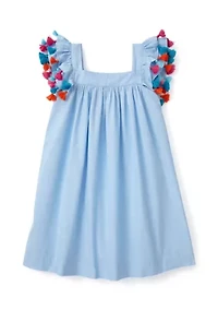 Girls 4-6x Tassel Swing Dress