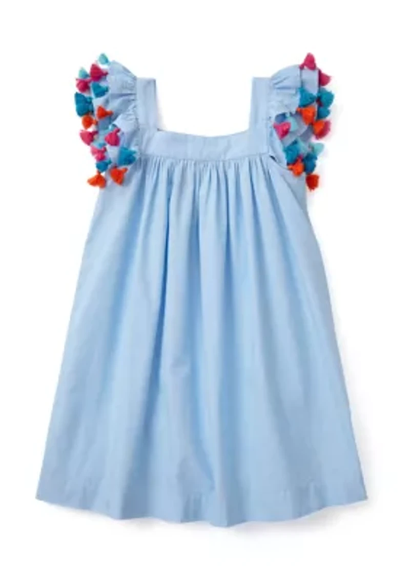 Girls 4-6x Tassel Swing Dress